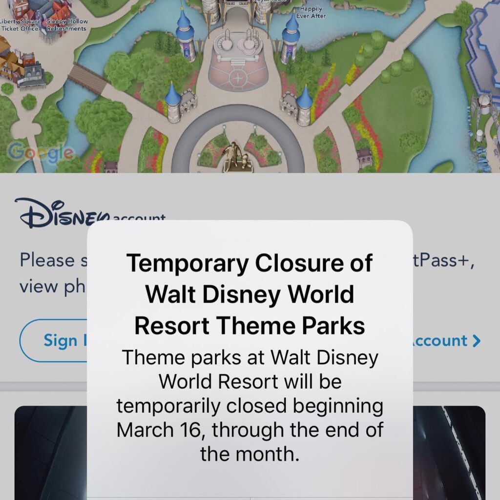 Disney World & Disneyland closures!!!!! Disney like a Mouse!